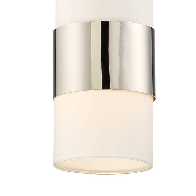 Image 3 Crystorama Grayson 6" Wide Polished Nickel Mini Pendant more views