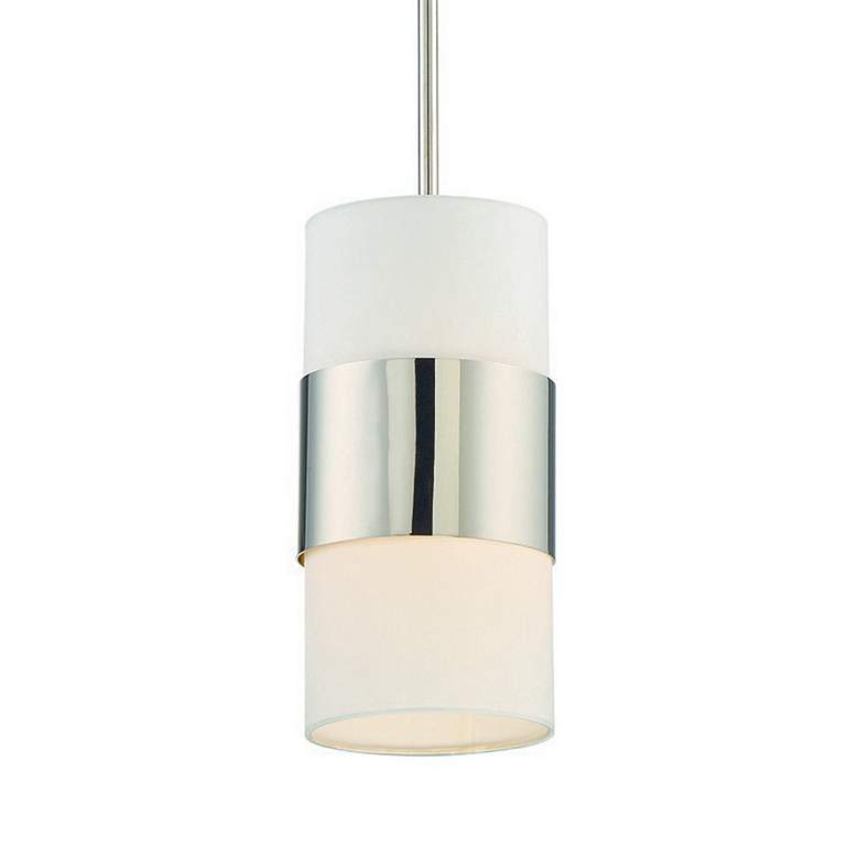 Image 5 Crystorama Grayson 6" Wide Polished Nickel Mini Pendant more views
