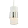5_Crystorama Grayson 6" Wide Polished Nickel Mini Pendant more views