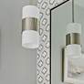 6_Crystorama Grayson 6" Wide Polished Nickel Mini Pendant more views
