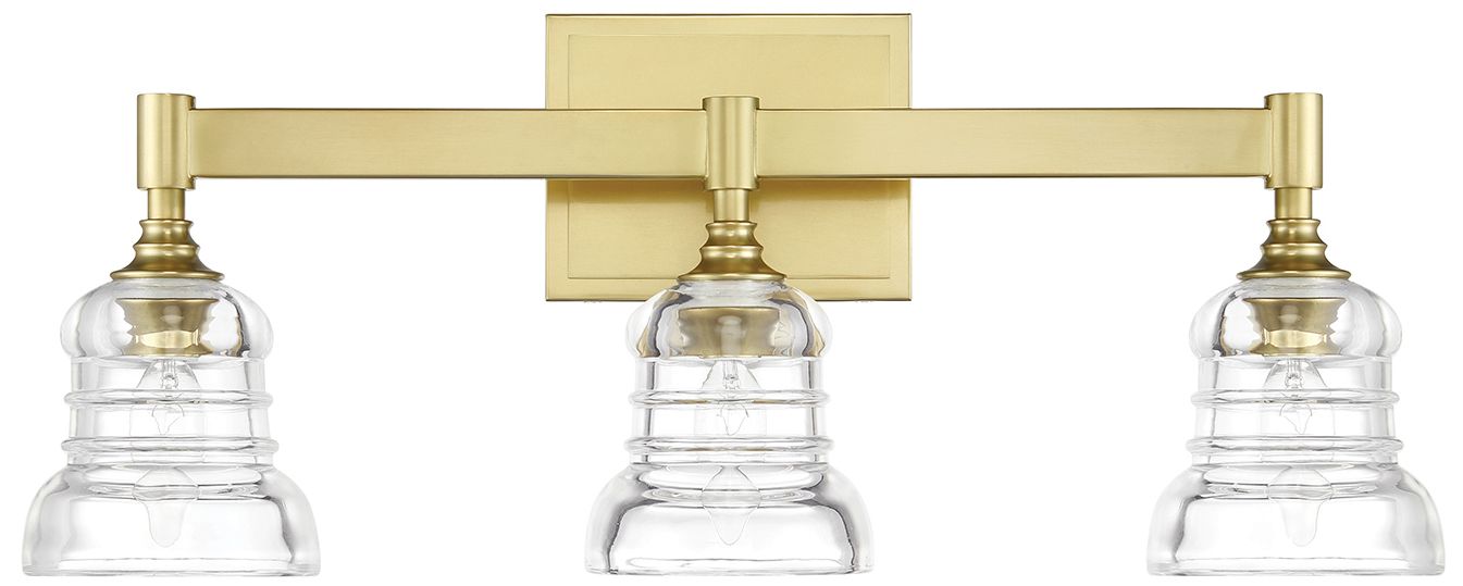 Image 2 Crystorama Gregory 23.75'' Aged Brass Bathroom Vanity more views