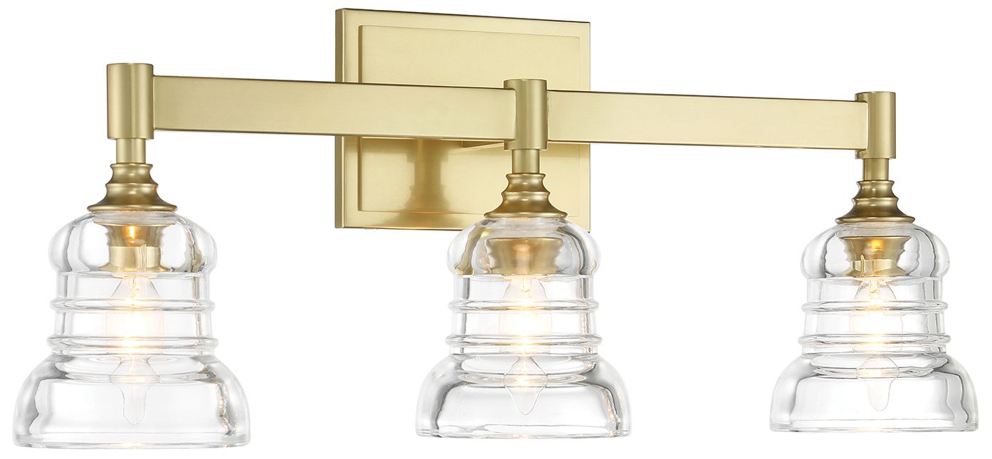 Image 3 Crystorama Gregory 23.75'' Aged Brass Bathroom Vanity more views