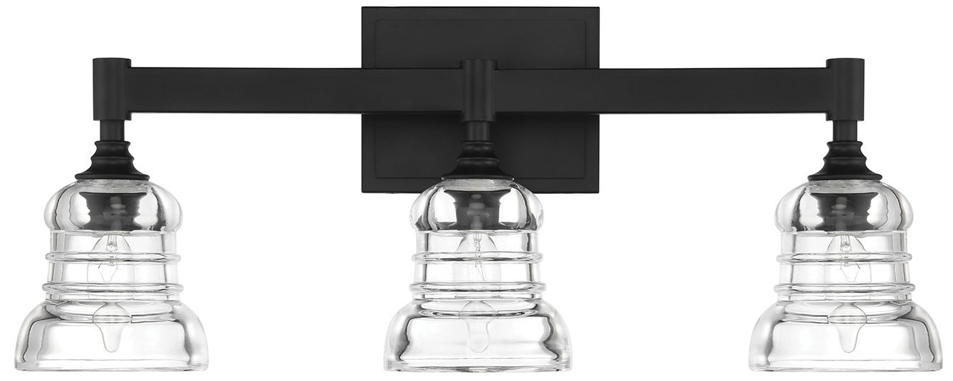 Image 2 Crystorama Gregory 23.75'' Matte Black Bathroom Vanity more views