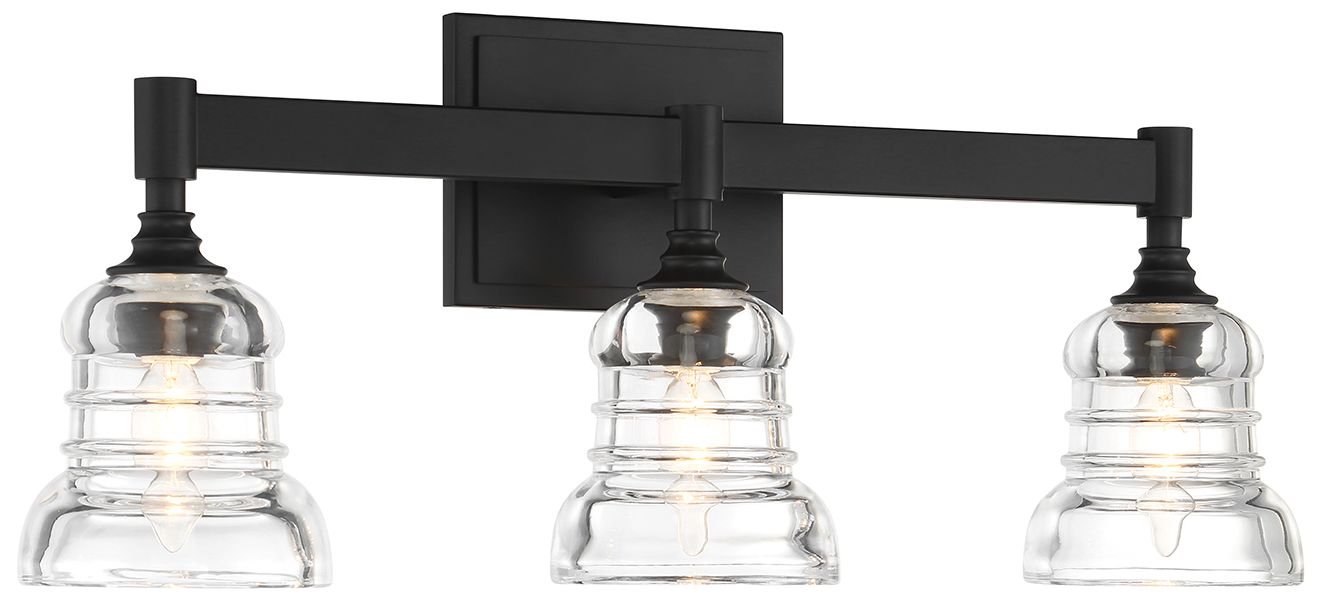 Image 3 Crystorama Gregory 23.75'' Matte Black Bathroom Vanity more views