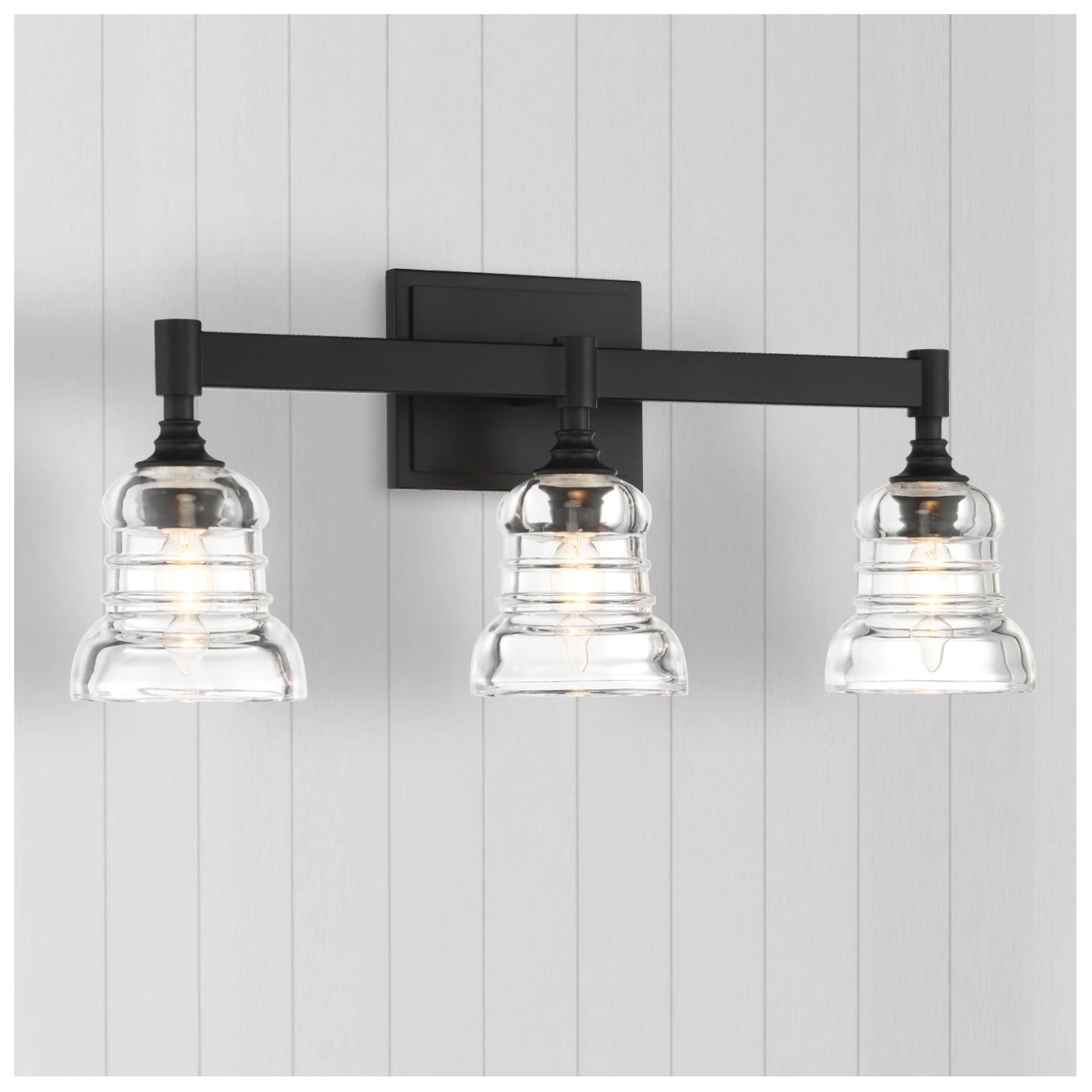 Image 6 Crystorama Gregory 23.75'' Matte Black Bathroom Vanity more views