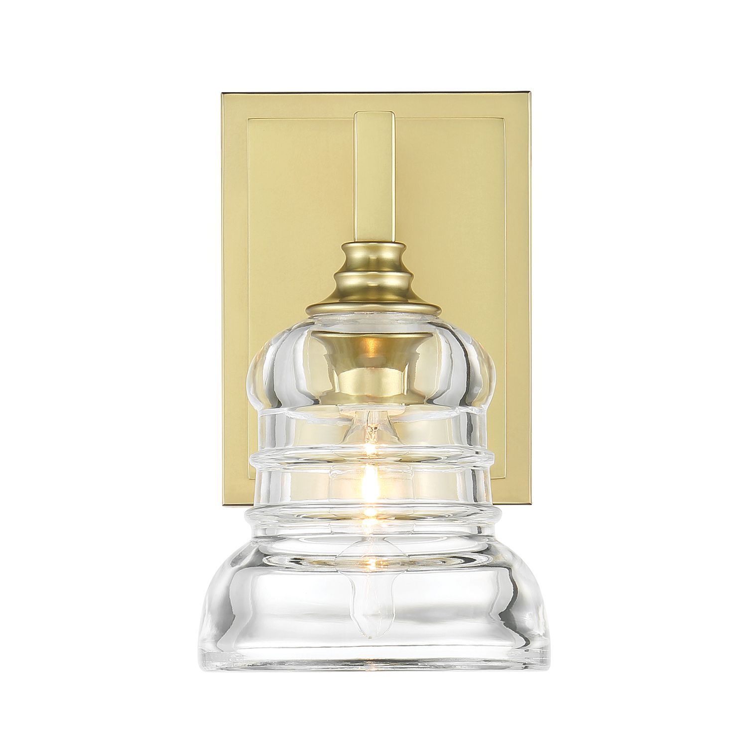 Image 5 Crystorama Gregory 5'' Aged Brass Sconce more views