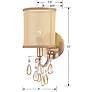 5_Crystorama Hampton 13" High Antique Brass Wall Sconce more views