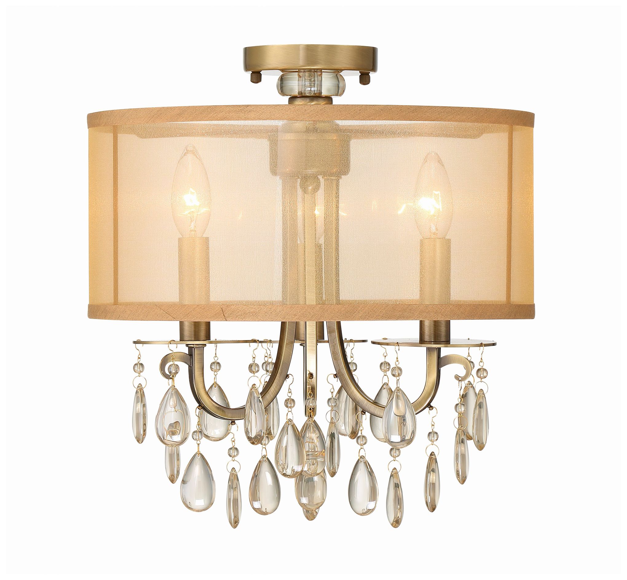 Crystorama Hampton Brass - Antique Brass Collection