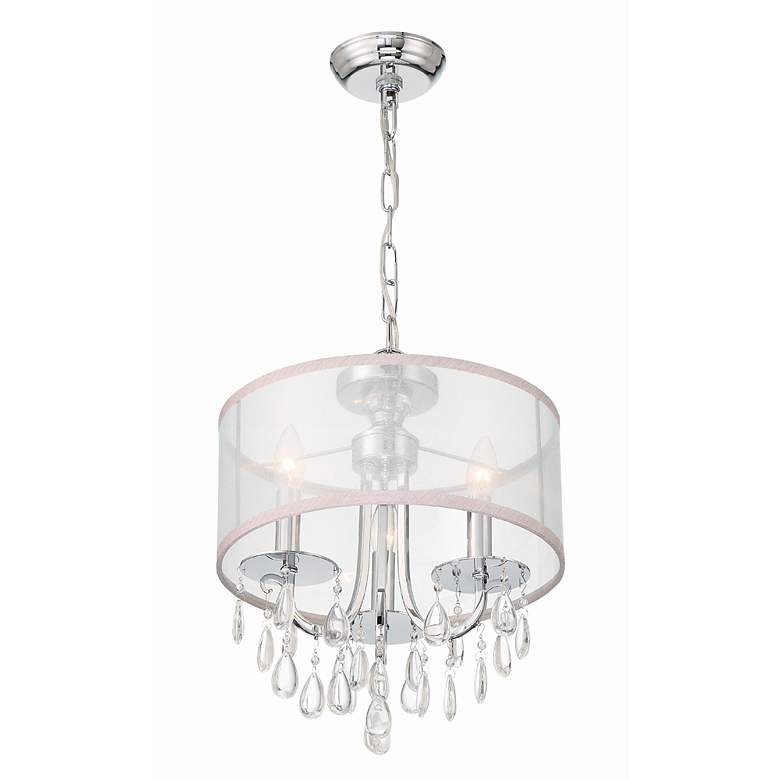 Image 5 Crystorama Hampton Polished Chrome 14" Wide Mini Chandelier more views