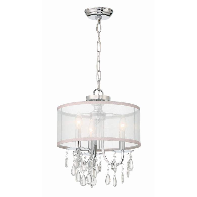 Image 6 Crystorama Hampton Polished Chrome 14" Wide Mini Chandelier more views