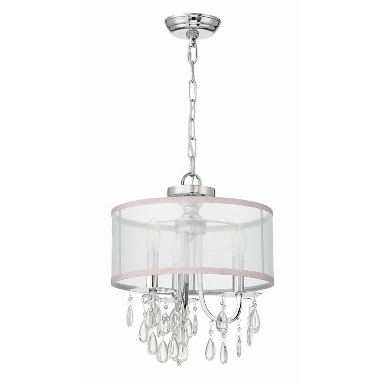 Image 7 Crystorama Hampton Polished Chrome 14 inch Wide Mini Chandelier more views