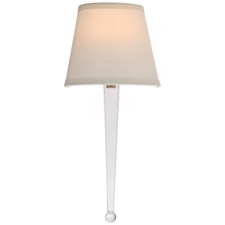 Image 1 Crystorama Harris 18 1/2" High Polished Nickel Wall Sconce