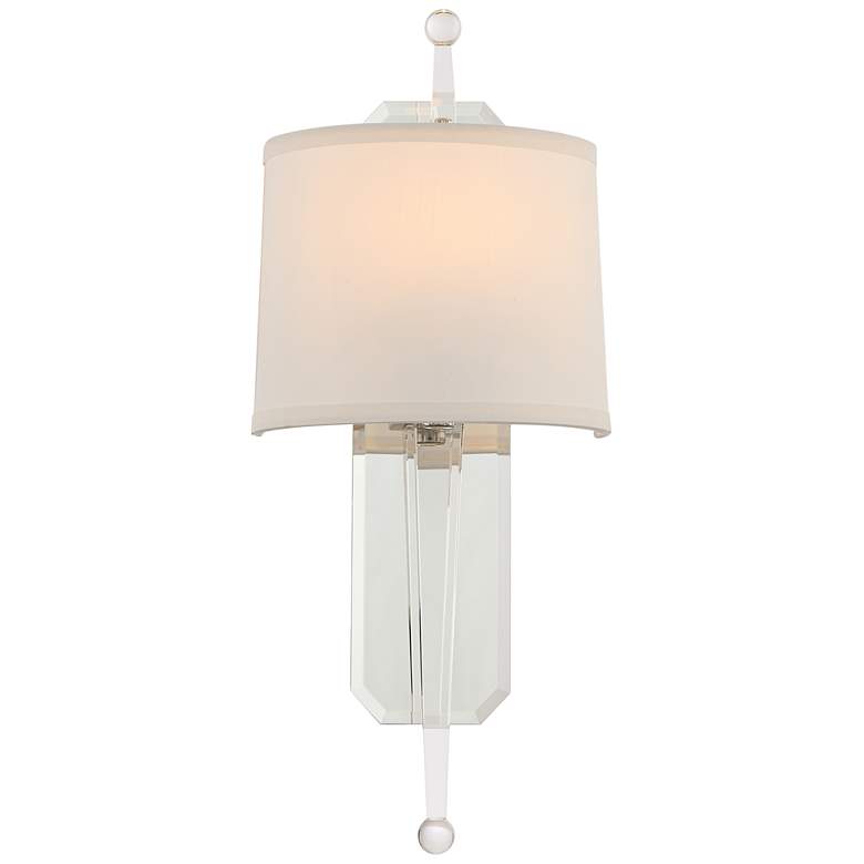 Image 1 Crystorama Harris 20 1/2" High Polished Nickel Wall Sconce