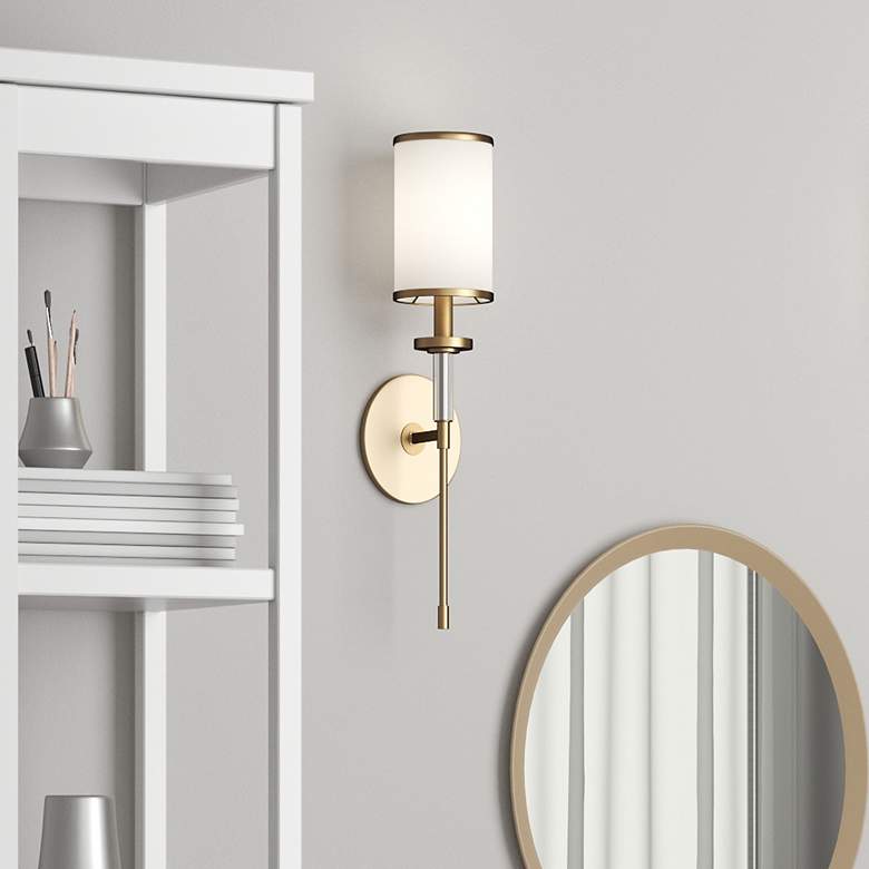 Image 4 Crystorama Hatfield 18 1/2" High Vibrant Gold Wall Sconce more views