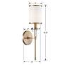 5_Crystorama Hatfield 18 1/2" High Vibrant Gold Wall Sconce more views