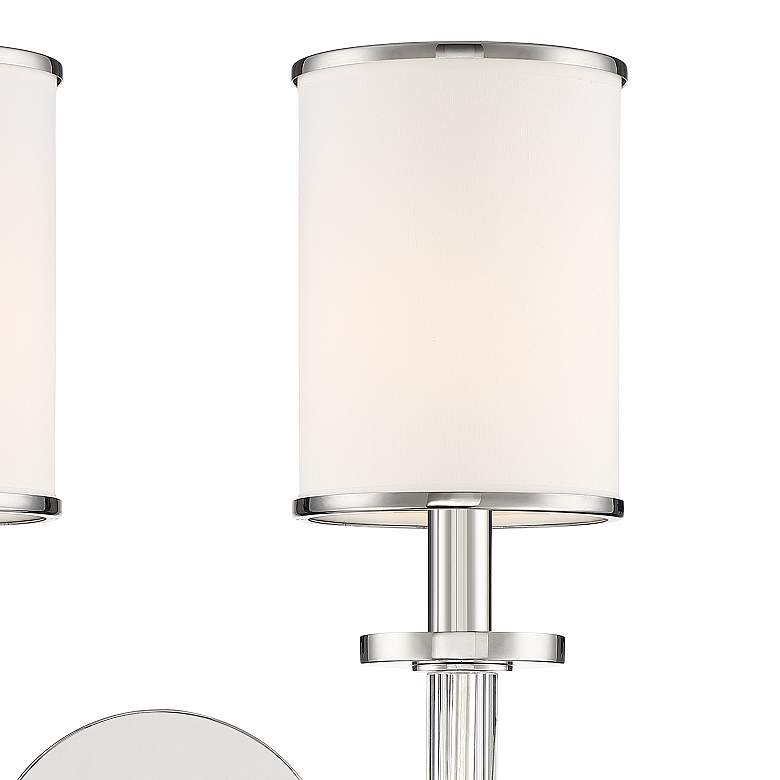 Image 3 Crystorama Hatfield 18 1/2"H Polished Nickel 2-Light Sconce more views