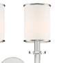 3_Crystorama Hatfield 18 1/2"H Polished Nickel 2-Light Sconce more views