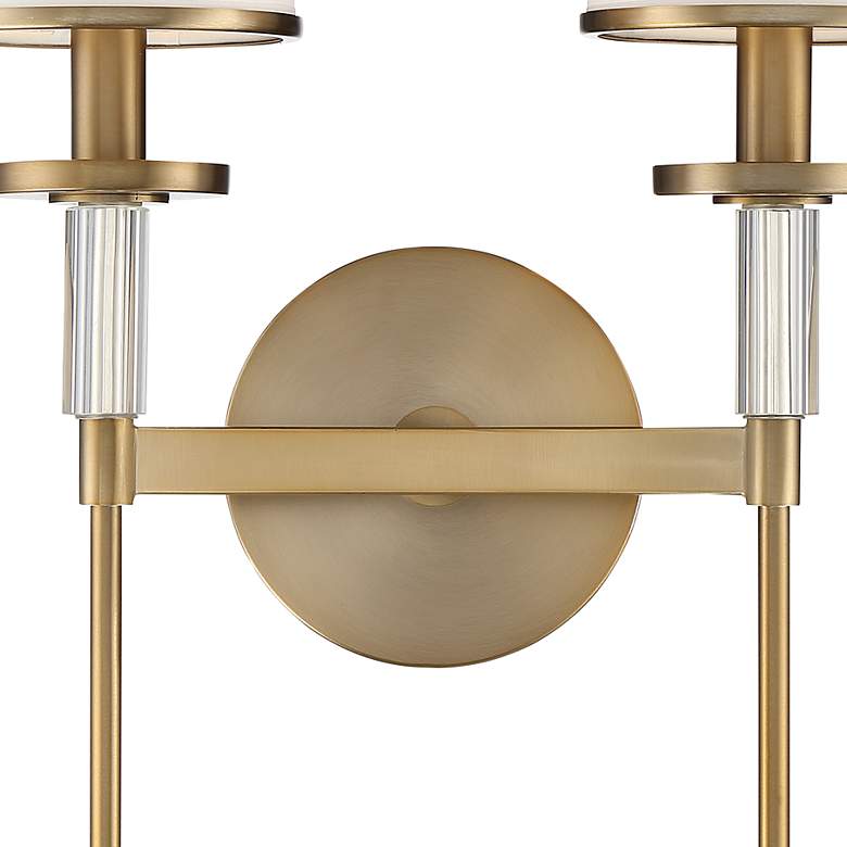 Image 4 Crystorama Hatfield 18 1/2"H Vibrant Gold 2-Light Wall Sconce more views