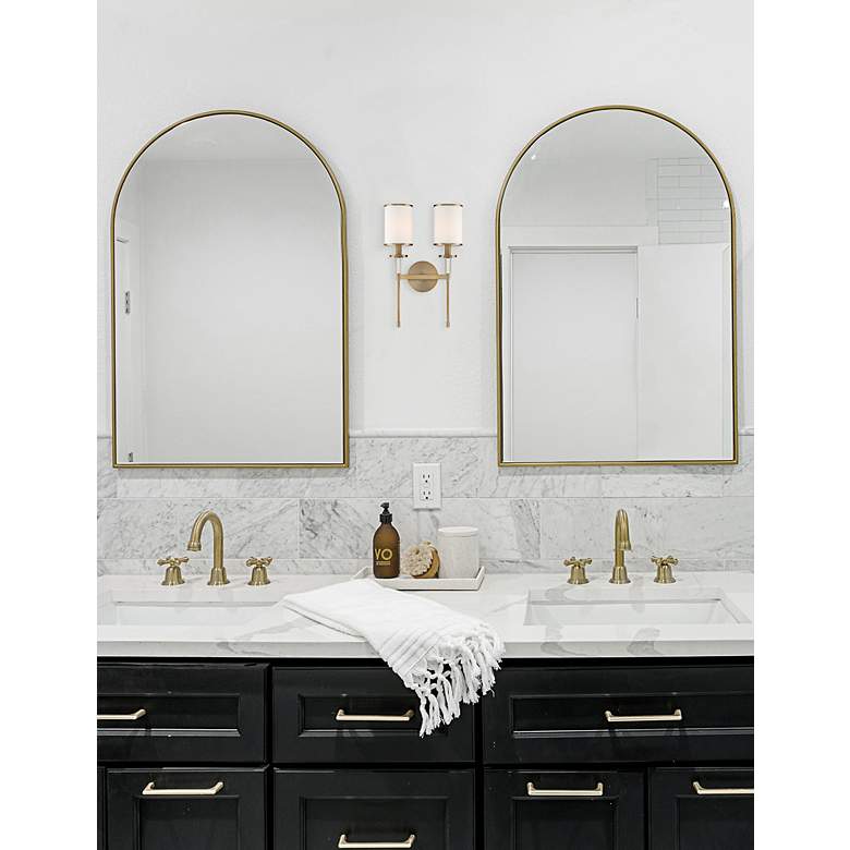 Image 5 Crystorama Hatfield 18 1/2"H Vibrant Gold 2-Light Wall Sconce more views