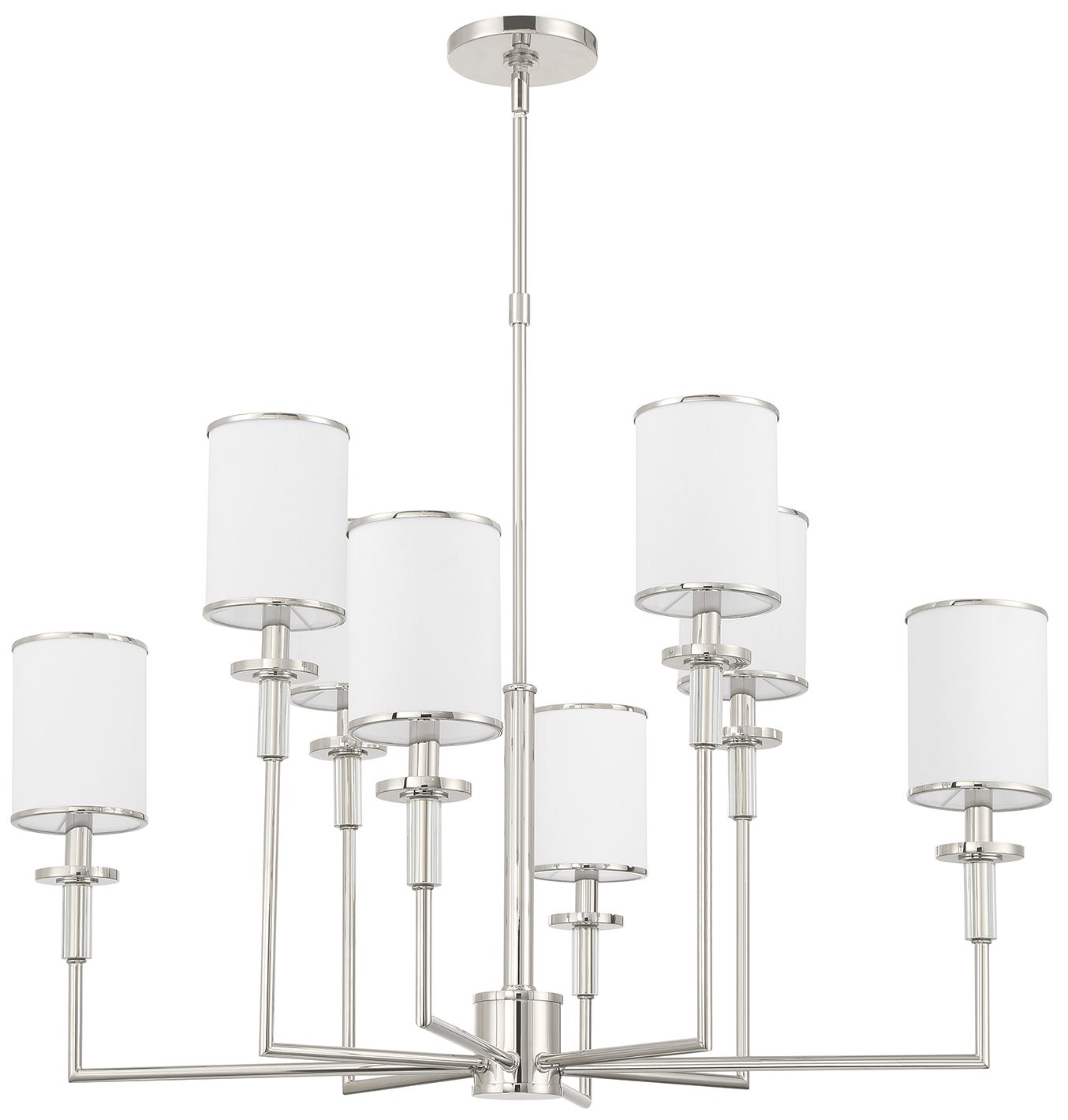 Image 3 Crystorama Hatfield 33.25'' Polished Nickel Chandelier more views