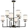 2_Crystorama Hatfield 33 1/4"W Black Forged 8-Light Chandelier
