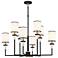 Crystorama Hatfield 33 1/4"W Black Forged 8-Light Chandelier