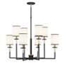 4_Crystorama Hatfield 33 1/4"W Black Forged 8-Light Chandelier more views