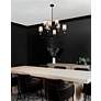 7_Crystorama Hatfield 33 1/4"W Black Forged 8-Light Chandelier more views