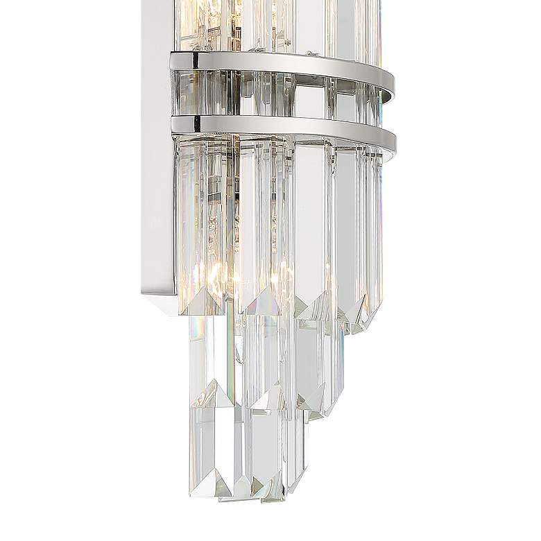Image 4 Crystorama Hayes 14 1/4" High Polished Nickel Wall Sconce more views
