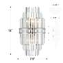 6_Crystorama Hayes 14 1/4" High Polished Nickel Wall Sconce more views