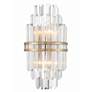 Thumbnail1 of Crystorama Hayes 14 1/4"H Aged Brass 2-Light Wall Sconce