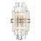 Crystorama Hayes 14 1/4"H Aged Brass 2-Light Wall Sconce