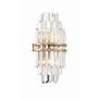 Thumbnail3 of Crystorama Hayes 14 1/4"H Aged Brass 2-Light Wall Sconce more views