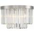 Crystorama Hayes 16" Wide Polished Nickel Ceiling Light