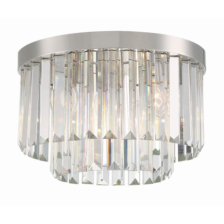 Image 2 Crystorama Hayes 16" Wide Polished Nickel Ceiling Light more views