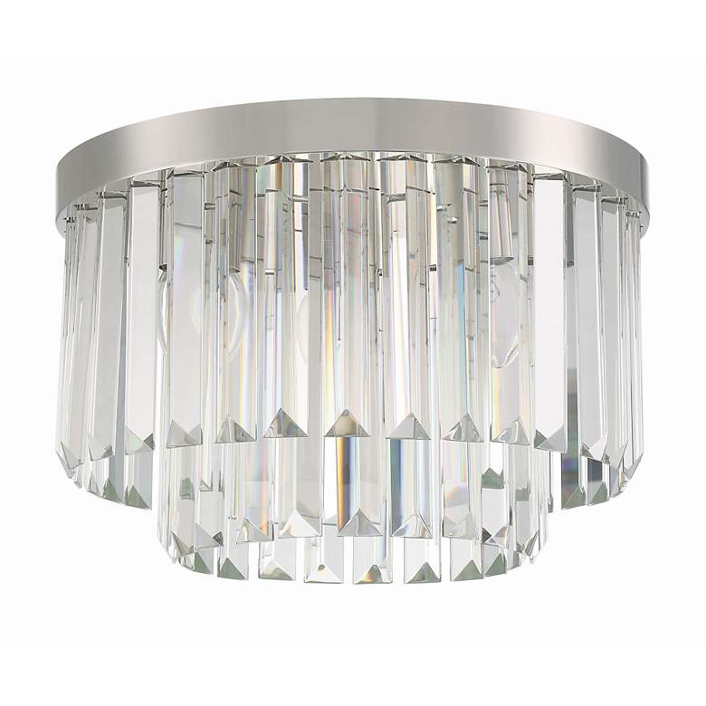 Image 3 Crystorama Hayes 16" Wide Polished Nickel Ceiling Light more views