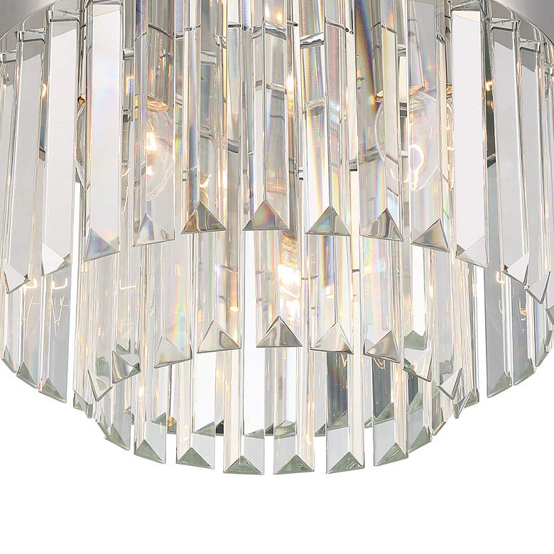 Image 5 Crystorama Hayes 16" Wide Polished Nickel Ceiling Light more views