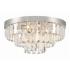 Crystorama Hayes 18" Wide Polished Nickel Crystal Ceiling Light