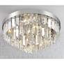 1_Crystorama Hayes 18" Wide Polished Nickel Crystal Ceiling Light