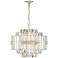 Crystorama Hayes 22" Wide 12-Light Nickel and Crystal Chandelier