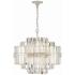 Crystorama Hayes 22" Wide 12-Light Nickel and Crystal Chandelier