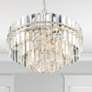 Crystorama Hayes 22" Wide 12-Light Nickel and Crystal Chandelier in scene