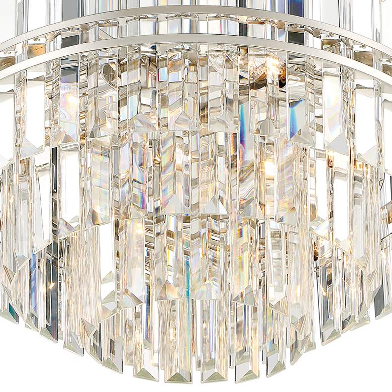 Image 4 Crystorama Hayes 22" Wide 12-Light Nickel and Crystal Chandelier more views