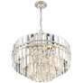 Crystorama Hayes 22" Wide 12-Light Nickel and Crystal Chandelier in scene