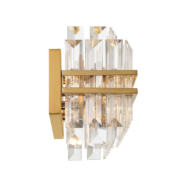 Image 5 Crystorama Hayes 23 1/2" Wide Aged Brass 4-Light Bath Light more views