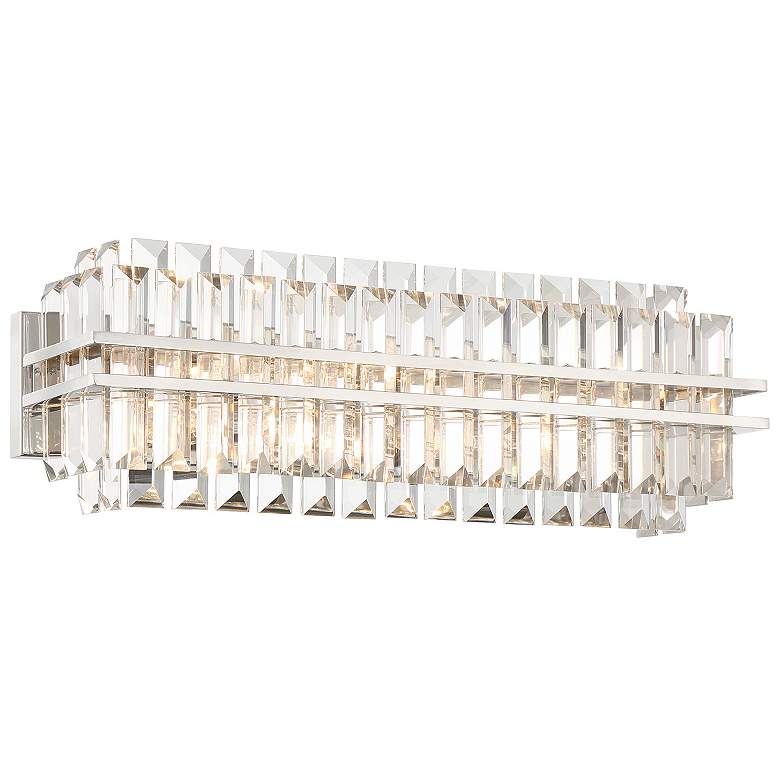 Image 2 Crystorama Hayes 23 1/2" Wide Polished Nickel 4-Light Bath Light