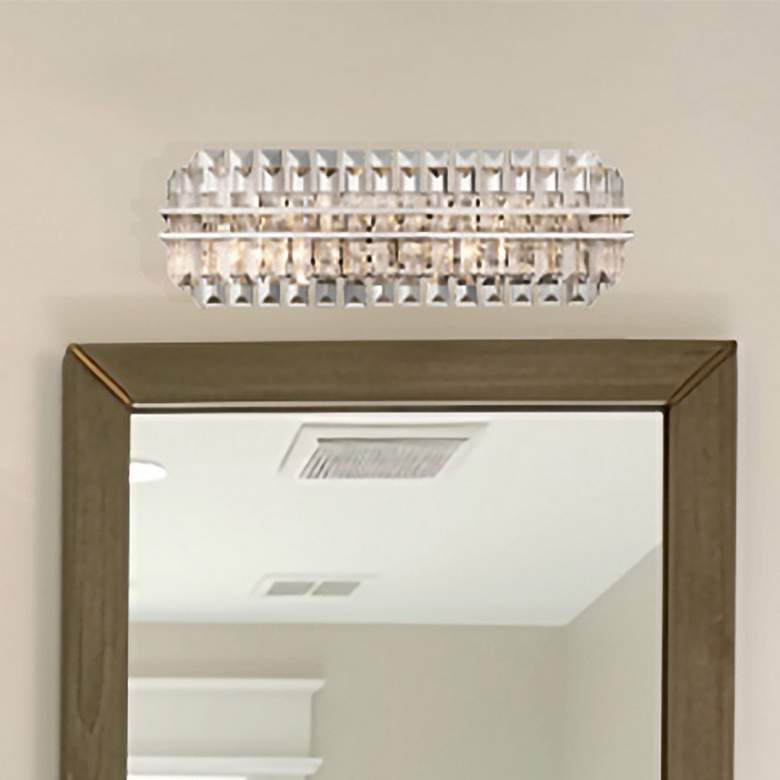 Image 1 Crystorama Hayes 23 1/2" Wide Polished Nickel 4-Light Bath Light