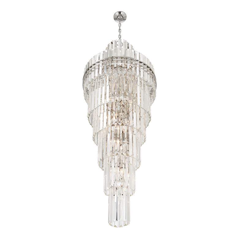 Image 5 Crystorama Hayes 24" Wide Polished Nickel Large Crystal Chandelier more views
