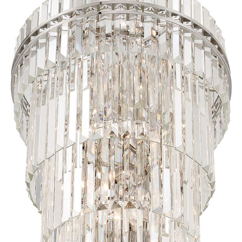 Image 6 Crystorama Hayes 24" Wide Polished Nickel Large Crystal Chandelier more views