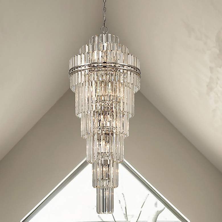 Image 7 Crystorama Hayes 24" Wide Polished Nickel Large Crystal Chandelier more views